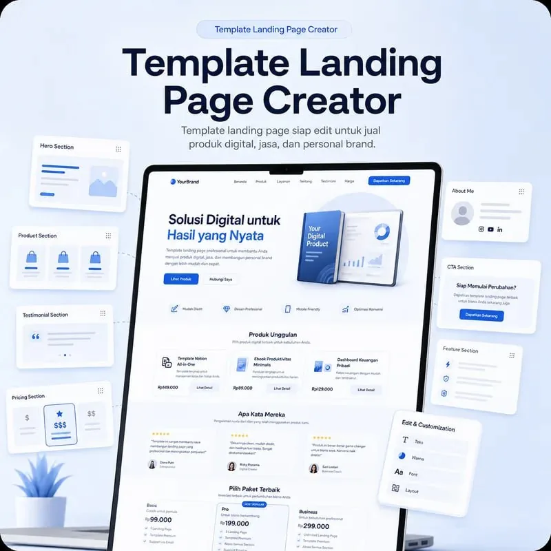 Template Landing Page Creator